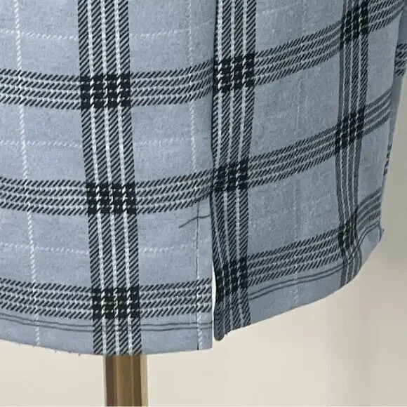 Popular Basic blue plaid 90s Y2K Clueless womens dress Size XL preppy academia - Picture 3 of 11